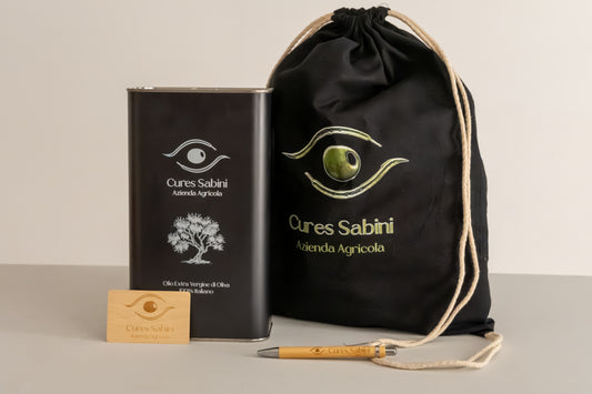 Olio Extravergine di Oliva – Lattina 5L con Zainetto e Penna